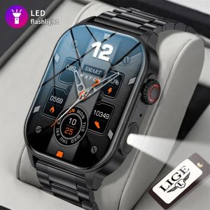 LIGE Bluetooth Call Fitness Tracker Outdoor Sports Waterproof Smartwatch KM02