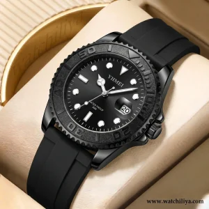 Quartz Spinning Date 3ATM Waterproof Business Sport Watch YHMEI 8223