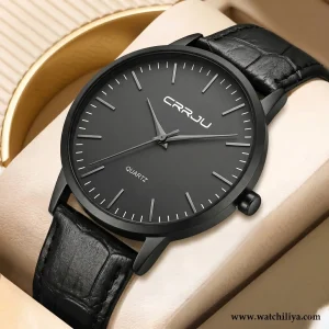 Luxury Quartz Slim Japan Movement Waterproof Watch by CRRJU - 2117