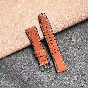 Dual Side Leather + Silicone Strap for Watches 20mm/22mm