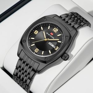 Luxury Men's Octagonal Quartz Waterproof Watch Teal Dial by VAVAVOOM