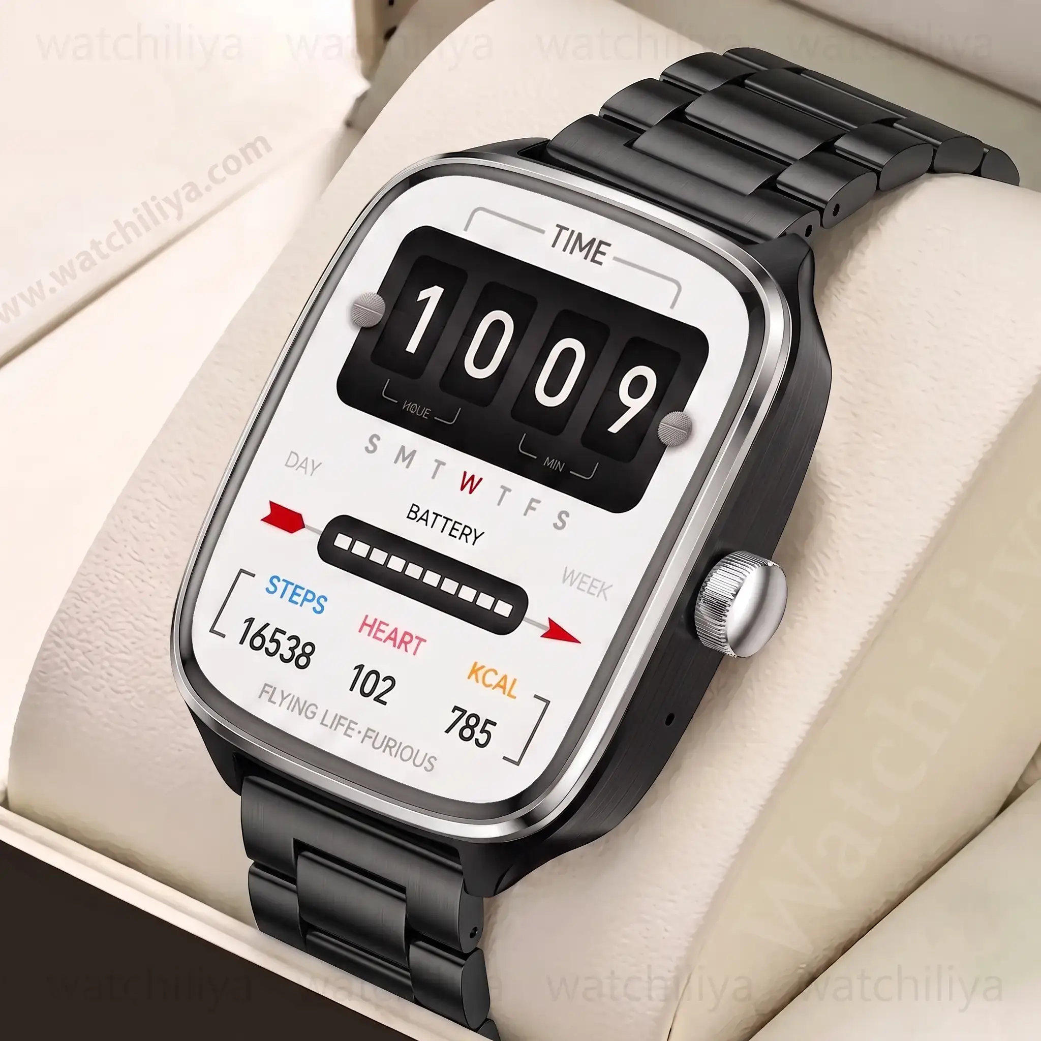 Find S7 Premium IP68 Waterproof Smart Watch – Curved 1.955" AMOLED Display, Bluetooth Calling & Health Tracking