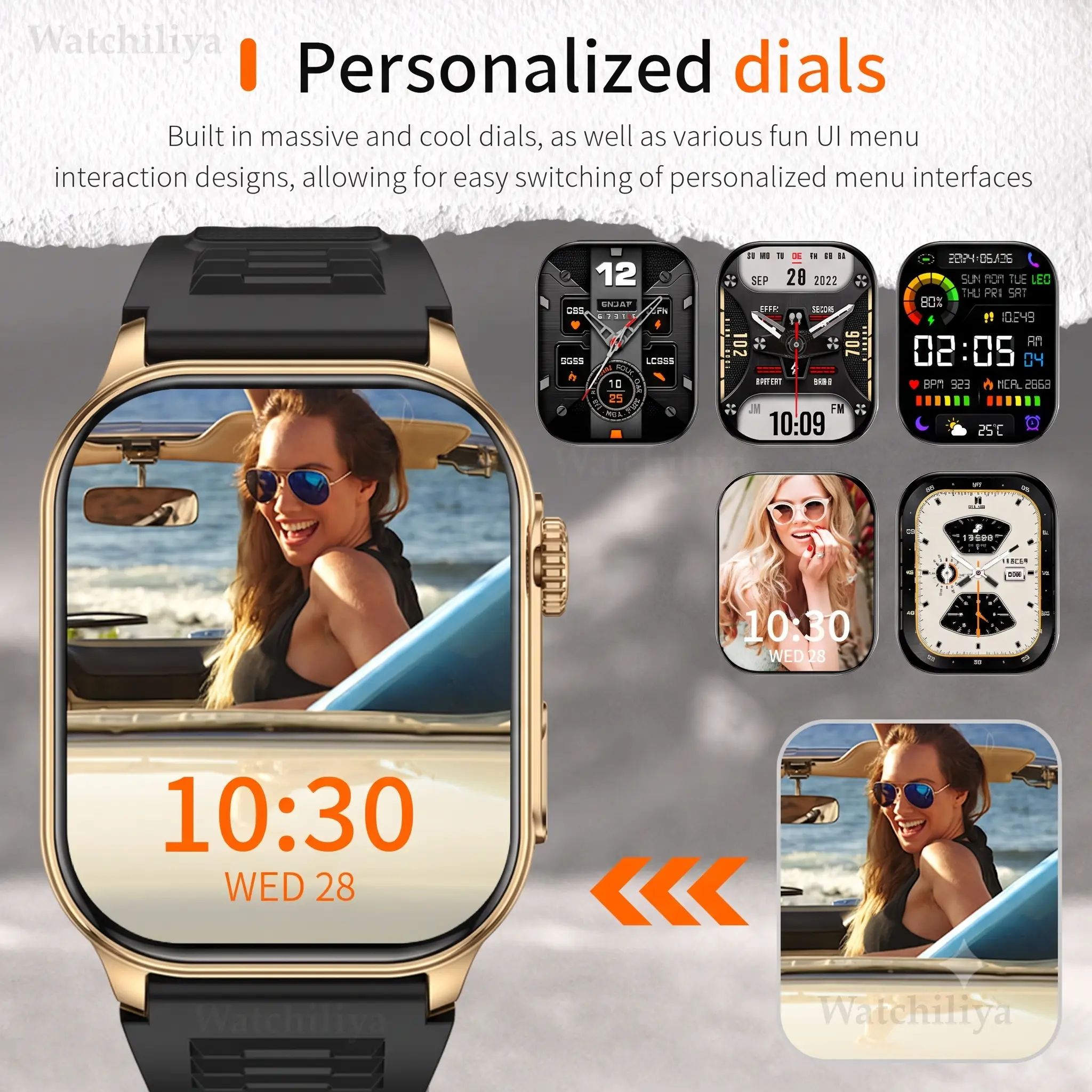 LIGE Bluetooth Call Fitness Tracker Outdoor Sports Waterproof Smartwatch KM02 - Image 4