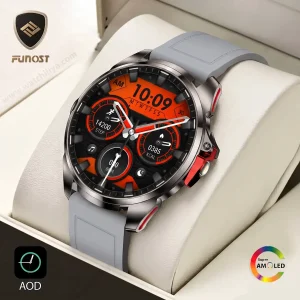 Luxurious Ultra Thin AMOLED Multifunctional AOD Health Monitoring Waterproof Smartwatch HX-NO.1