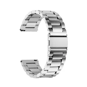 Three Bead Solid Stainless Steel Strap 20mm/22mm
